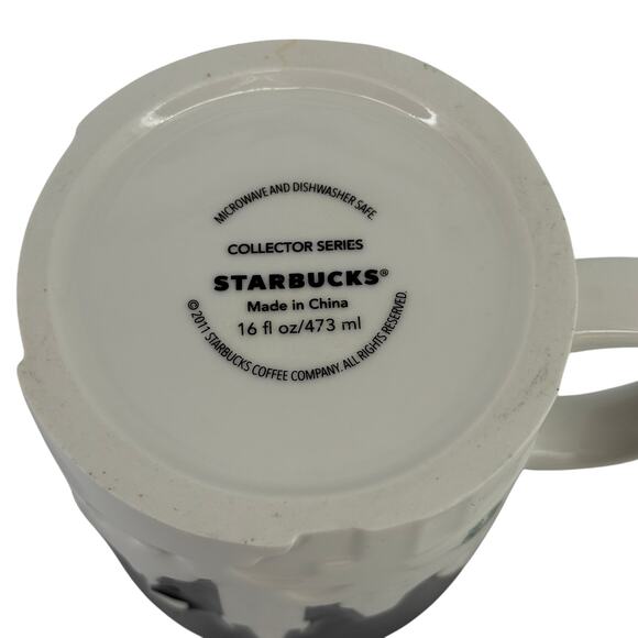 Starbucks Coffee 2011 Prague Czech Republic 3D Relief Mug 16oz Tea - Picture 8 of 8